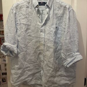 Vineyard Vines Men's Casual Light Blue Shirt